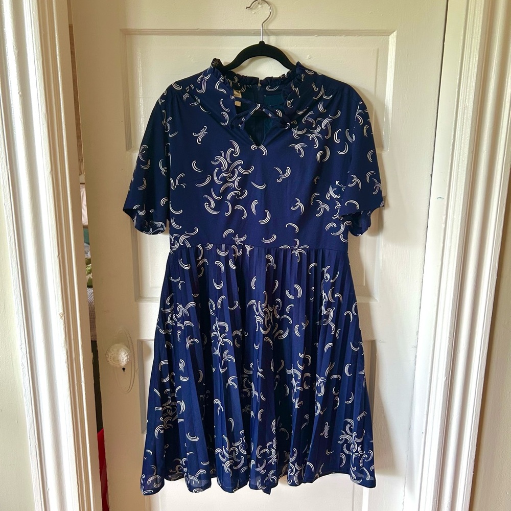 Vintage Diolen Pleated Dress